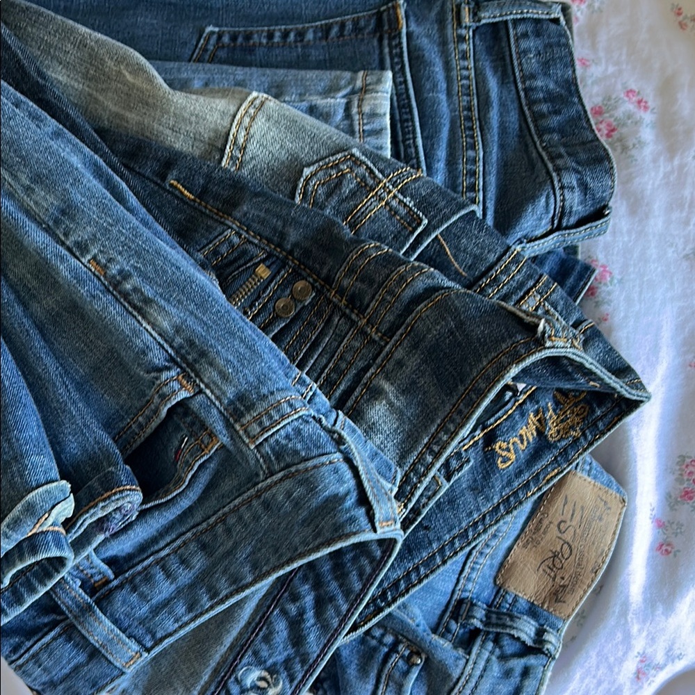 Low waist BUNDLE OF 4 Blue Jeans👖